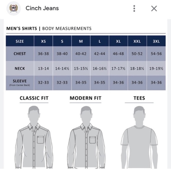 CINCH Navy and White Classic Fit Shirt EUC - Picture 5 of 5